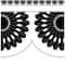 Teacher Created Resources® Black and White Fiesta Die-Cut Border Trim 6 Packs of 12
